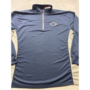 Penn State Nittany Lions Profile Varsity Quarter Zip Pullover Navy Grey 2XLT NEW